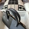 Handmade Hermes Noir / Blue India/ Blue Frida Epsom Birkin Sellier 30CM Silver Hardware