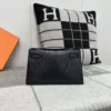 Saudi Arabia Riyadh Hermes Lizard Kelly Pochette 22CM 89 Noir Silver Hardware