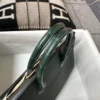 Hermes 6O Vert Cypres Birkin Touch 30CM Togo Leather / Matte Alligator Gold Hardware
