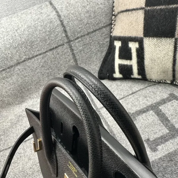 6e4a9c40d24589a-jpg Hermes Epsom Leather Birkin 25CM Sellier 89 Noir Rose Gold Hardware