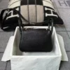6f3f1b4be3bd1dd-jpg Australia Canberra Hermes Clemence / Crocodile Mini Lindy Touch 19CM 89 Noir Gold Hardware