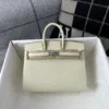 Canada Toronto Hermes Epsom Leather Birkin 25CM Sellier I2 Nata Silver Hardware