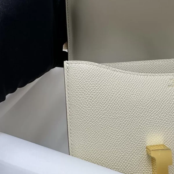 a2fd742f1005493-jpg USA New York 10 Craie Epsom Leather Constance 18CM Gold Hardware