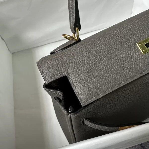 Taiwan Hermes 8F Etain Kelly 25CM Togo Leather Gold Hardware