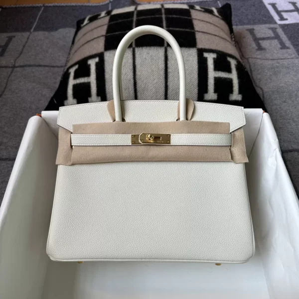 c5b6ba257dc787c-jpg Hermes Shop 0T Mushroom Togo Leather Birkin 30CM Gold Hardware
