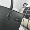 Taiwan Hermes 89 Noir Birkin 30CM Sellier Epsom Leather Silver Hardware