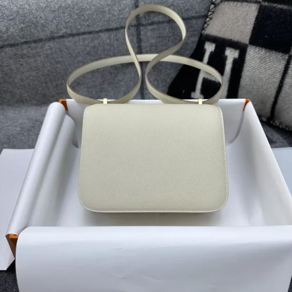 d258401f4288bc5-jpg USA New York 10 Craie Epsom Leather Constance 18CM Gold Hardware