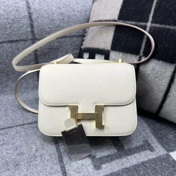 e8baed0e8fcf36f-jpg USA New York 10 Craie Epsom Leather Constance 18CM Gold Hardware