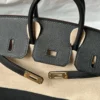 Handmad Hermes Birkin Sellier 25CM Epsom Leather 89 Noir Gold Hardware