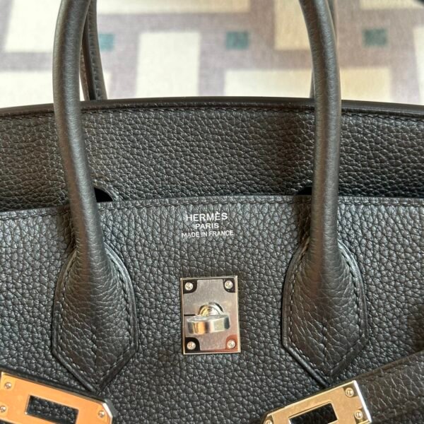wsxc1713883424732_5 Kuwait Hermes Togo Leather 89 Noir Birkin 25CM Silver Hardware