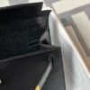 UAE Dubai Hermes Lizard Leather Kelly Pochette 22CM 89 Noir Gold Hardware