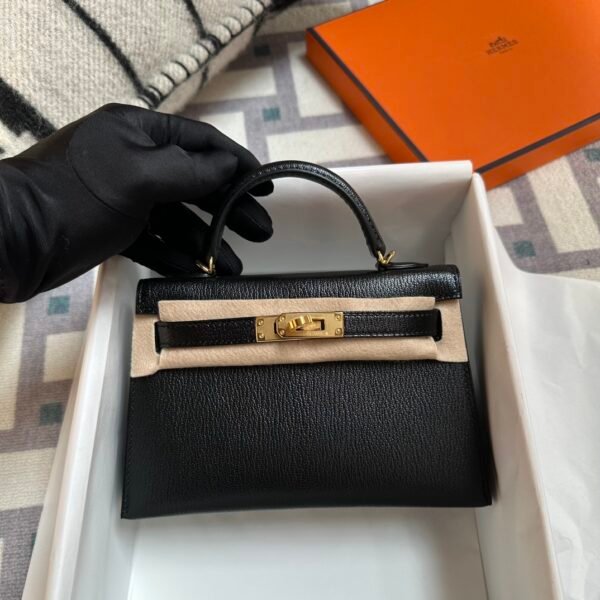 wsxc1715092392236_0-1 Kuwait Hermes Mini Kelly 19CM Chevre Leather 89 Noir Gold Hardware