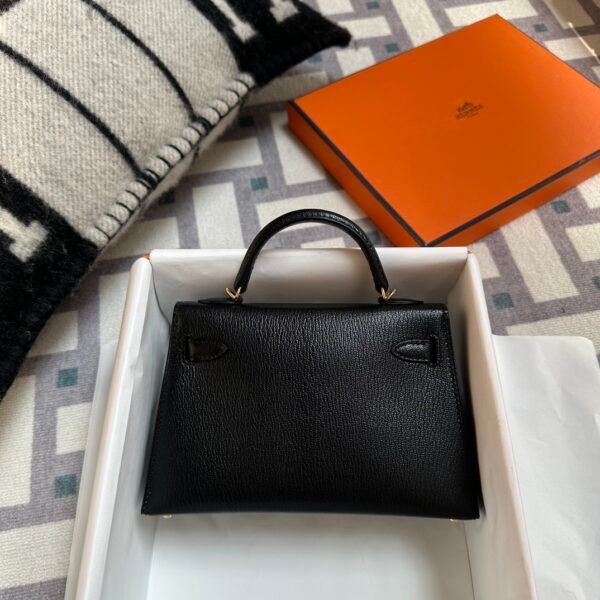 wsxc1715092392236_1 Kuwait Hermes Mini Kelly 19CM Chevre Leather 89 Noir Gold Hardware