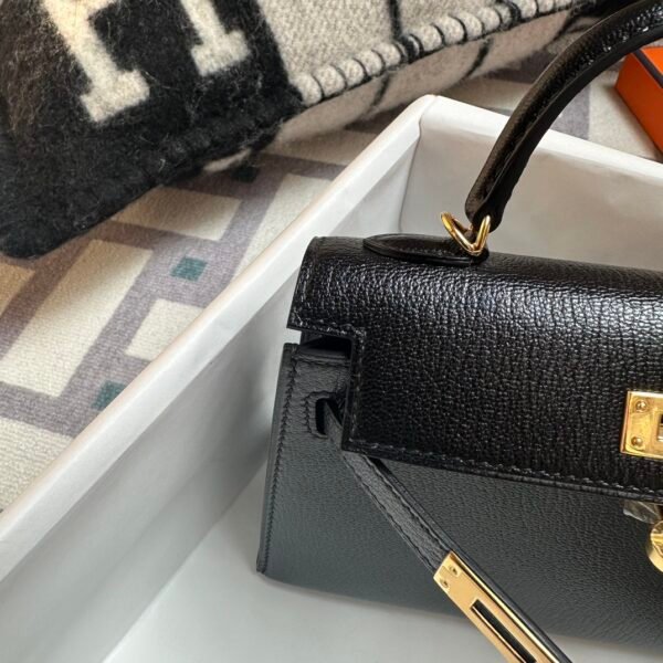 wsxc1715092392236_4 Kuwait Hermes Mini Kelly 19CM Chevre Leather 89 Noir Gold Hardware