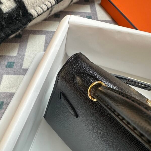 wsxc1715092392236_5 Kuwait Hermes Mini Kelly 19CM Chevre Leather 89 Noir Gold Hardware