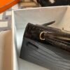 wsxc1715092977950_6 Russia Moscow Hermes Black Shiny Alligator Crocodile Mini Kelly 19 Gold Hardware