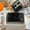 Hermes Bag Pictures Kelly Pochette 22cm 89 Black Shiny Alligator Crocodile Gold Hardware