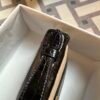 Hermes Bag Pictures Kelly Pochette 22cm 89 Black Shiny Alligator Crocodile Gold Hardware