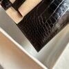 Hermes Bag Pictures Kelly Pochette 22cm 89 Black Shiny Alligator Crocodile Gold Hardware