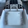Russia Moscow Hermes Himalaya Crocodile Leather Kelly 28CM Silver Hardware