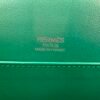 Russia Moscow Hermes Geta 20CM 6W Menthe Chevre Leather Silver Hardware