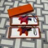 Hermes Rodeo Pegase PM Charm in Rough Casaque & Orange Poppy Agneau Leather