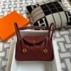 UAE Dubai Hermes Lindy 26CM CK55 Rouge H Swift Leather Gold Hardware