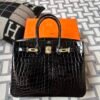 wsxc1716217694529_1 Australia Sydney Hermes Birkin 35CM 89 Noir Shiny Niloticus Crocodile Gold Hardware