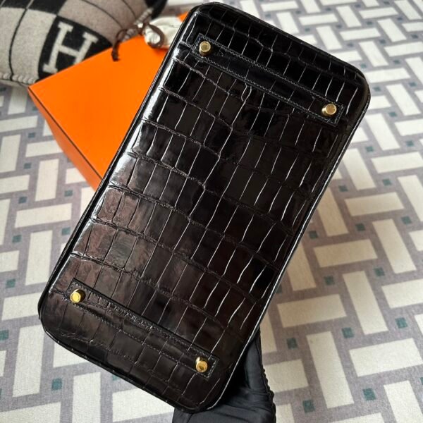 wsxc1716217694529_4 Australia Sydney Hermes Birkin 35CM 89 Noir Shiny Niloticus Crocodile Gold Hardware