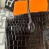 wsxc1716217694529_5 Australia Sydney Hermes Birkin 35CM 89 Noir Shiny Niloticus Crocodile Gold Hardware