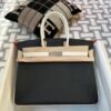 Special Orders Hermes 89 Noir/ 01 Blanc Togo Birkin 35CM Silver Hardware