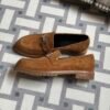 wsxc1716314755886_1 Thailand Hermes Faubourg Loafer Shoes 37 Gold Suede Leather Size34-41
