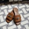 Vietnam Hermes GiGi Sandals Slippers Flat-Heel 37 Gold Size34-41