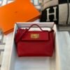 Hermes Bag Price Kelly 2424 Mini Evercolor/ Swift Q5 Rouge Casaque Gold Hardware