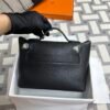 Hermes Kelly 2424 Mini Touch Lizard / Swift 89 Noir Gold Hardware