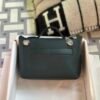 Kuwait Hermes Kelly 2424 Mini Touch Togo / Ostrich Leather 6O Vert Cypres Gold Hardware