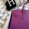 Indonesia Jakarta Hermes Birkin 25CM P9 Anemone Togo Leather Silver Hardware