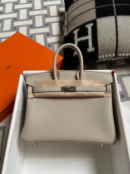 Hermes Bag Price Birkin 25CM Togo Leather 8L Beton Silver Hardware