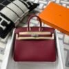 wsxc1718384659805_0 Full Handmade Hermes Epsom Leather Birkin 25CM Rubis Silver Hardware