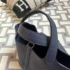 Hermes Bag Images Picotin 18CM 73 Blue Saphir Clemence Leather Gold Hardware