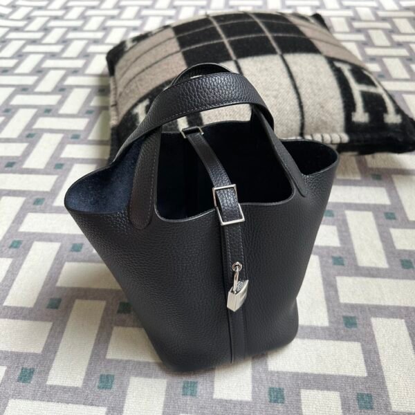 wsxc1718980734830_0 Hermes Bag Price Clemence Leather Picotin 18CM 2Z Blue Nuit Silver Hardware