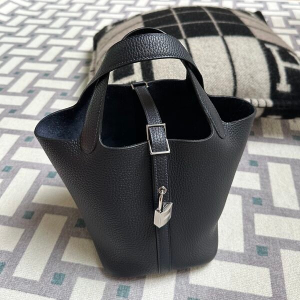 wsxc1718980734830_1 Hermes Bag Price Clemence Leather Picotin 18CM 2Z Blue Nuit Silver Hardware