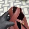 UAE Dubai Hermes Clemence Leather 55 Rouge H Picotin 18CM Gold Hardware
