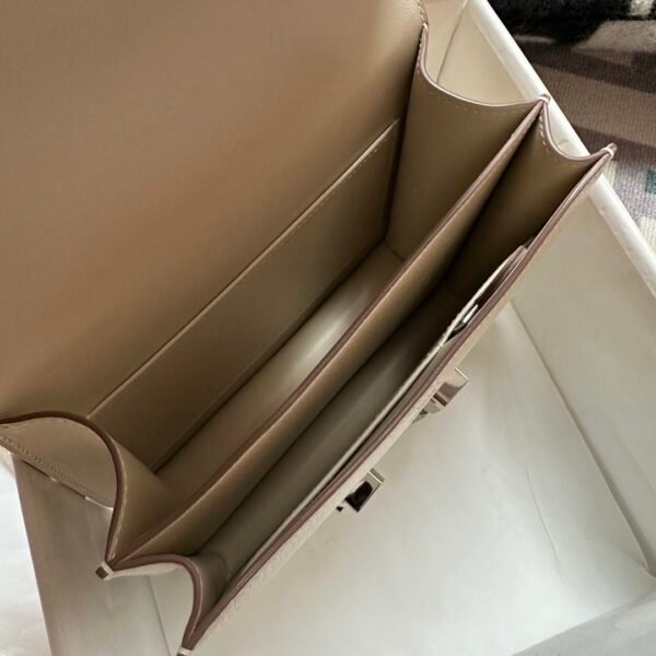 wsxc1720020309705_4 USA New York Hermes Constance 18CM Chevre Leather 10 Craie Silver Hardware