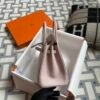 Hermes Bag Price Birkin 25CM Epsom Leather 09 Mauve Pale Silver Hardware