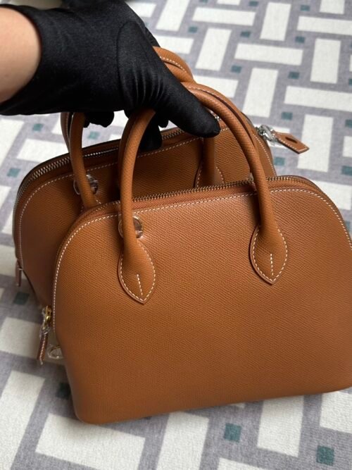 Russia Moscow Hermes Bolide 25CM 37 Gold Epsom Leather Gold Hardware