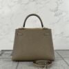 wsxc1721053191013_1 Korea Seoul Hermes Kelly Sellier 25CM Epsom Leather 18 Etoupe Silver Hardware