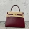 Singapore Kuala Lumpur Hermes Box Leather Kelly Sellier 25CM 57 Bordeaux Gold Hardware