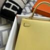 Hermes Bag Price Kelly Sellier 25CM 1Z Jaune Poussin Epsom Leather Gold Hardware