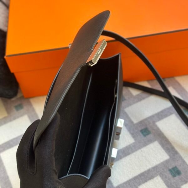 USA Los Angeles Hermes Constance 24 Elan Epsom Leather 89 Noir Silver Hardware